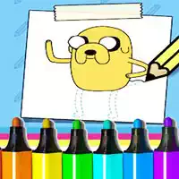 adventure_time_how_to_draw_jake гульні