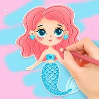 coloring_book_enjoying_mermaid თამაშები