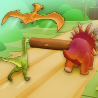 Carrera De Dinosaurios En Movimiento