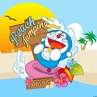 doraemon_beach_jumping গেমস