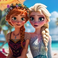 elsa_and_anna_beach_selfie Mängud