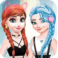 Elsa And Anna Dress Up Makeup