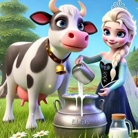 elsa_milking_cow Trò chơi