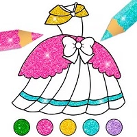 glitter_dress_coloring ألعاب