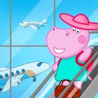 hippo_family_airport_adventure Ойындар