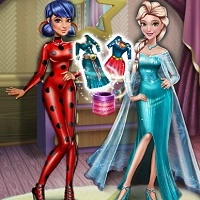 ladybug_and_elsa_dress_up Jogos