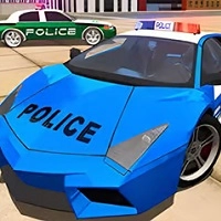 Gioco Di Acrobazie Di Guida Di Auto Della Polizia In Drifting