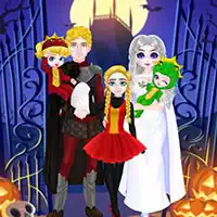 Prinsessaperheen Halloween-Asu