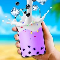 Stroj na výrobu duhového bubble tea s mlékem