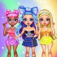 rainbow_girls_dress_up_challenge ゲーム