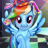 Rainbow Pony რეალური თმის შეჭრა