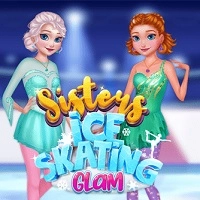 sisters_ice_skating_glam Игры