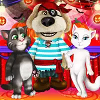 talking_tom_and_angela_halloween_party ألعاب