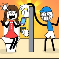 泥棒のスティックパズル:男の脱出