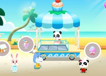 Camión De Helados De Panda Bebé captura de pantalla del juego