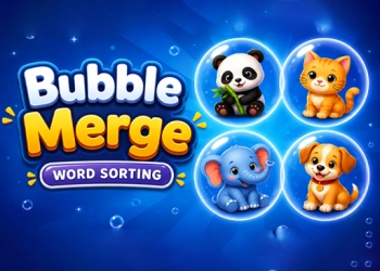 Bubble Merge: Woord Sorteren schermafbeelding van het spel
