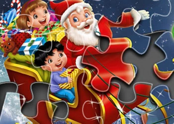 Kerst Puzzel schermafbeelding van het spel