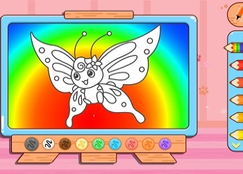 Coloring Book: Butterfly game screenshot