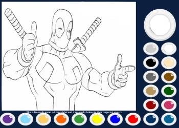 Deadpool Para Colorear captura de pantalla del juego