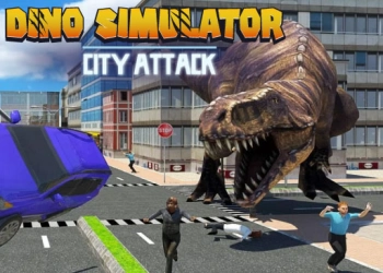 ການໂຈມຕີເມືອງ Dino Simulator ພາບຫນ້າຈໍເກມ