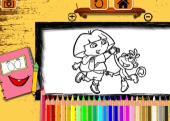 Libro Da Colorare Di Dora screenshot del gioco