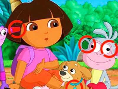 Dora Encuentra La Diferencia captura de pantalla del juego