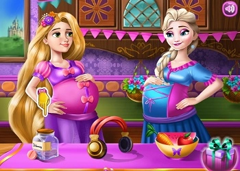 Elsa ve Rapunzel Hamile En İyi Arkadaşlar oyun ekran görüntüsü