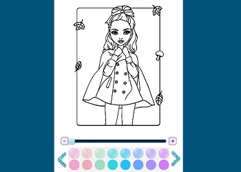 Libro Da Colorare Di Moda Con Glitter screenshot del gioco