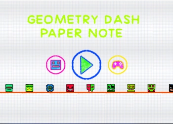 Geometrie Dash Paper Note Spiel-Screenshot