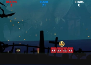 Halloween Geometri Dash skærmbillede af spillet