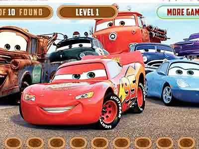 Lightning Mcqueen Hidden скрыншот гульні