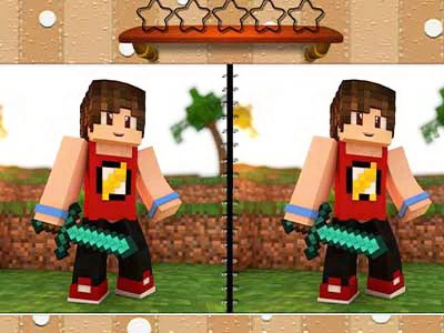 Cinco Diferenças Do Minecraft captura de tela do jogo