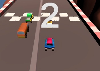 Berg Mini Auto Racer schermafbeelding van het spel