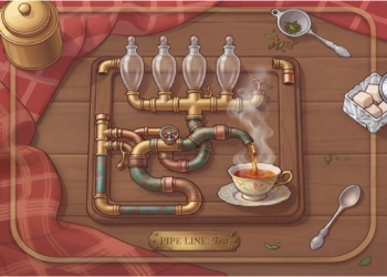 Pipe Line Puzzle: Çaj pamje nga ekrani i lojës