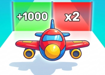 Lennuki evolutsioon 3D mängu ekraanipilt