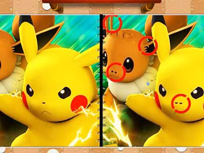 Pokemon Spot the Differences game screenshot