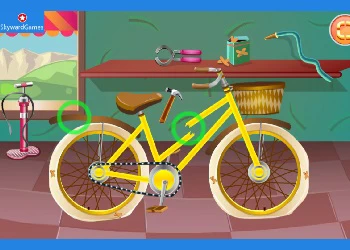 Rapunzel Reparaturfahrrad Spiel-Screenshot