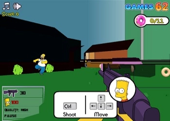 Simpsons 3D Springfield schermafbeelding van het spel