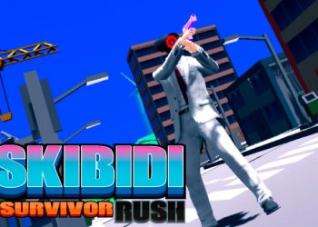 Skibidi Superviviente Rush captura de pantalla del juego