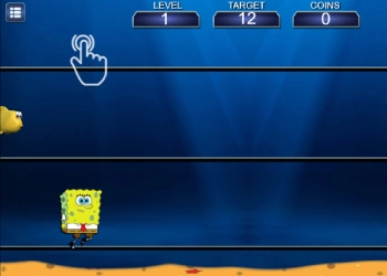 Svampebob Coin Adventure skærmbillede af spillet