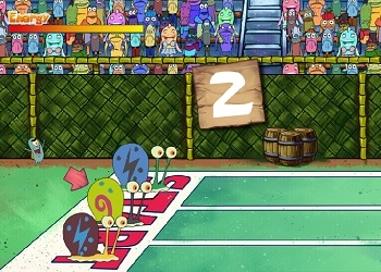 Bob Esponja Pantalones Cuadrados: La Gran Carrera De Caracoles captura de pantalla del juego