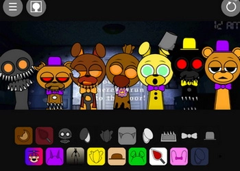 Sprunki Fnaf 4 captura de pantalla del juego