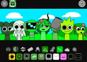 Pandilla Verde Sprunki captura de pantalla del juego