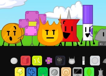 Sprunki x BFDI captură de ecran a jocului