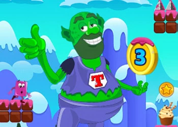 การผจญภัย Super Troll Candyland ภาพหน้าจอของเกม