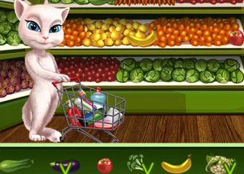 Talking Angela Great Shopping скрыншот гульні