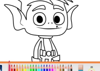 Teen Titans Go: Coloring Book στιγμιότυπο οθόνης παιχνιδιού