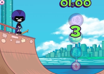 Teen Titans Go: Rock-N-Raven 게임 스크린샷