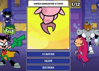 Teen Titans Go! Quiz z zbliżeniami zrzut ekranu gry