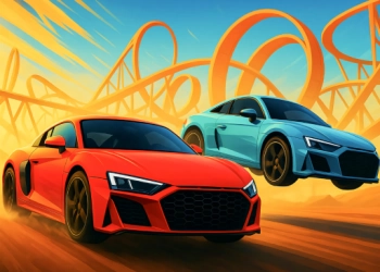 Zwei Stunt-Rennfahrer Spiel-Screenshot